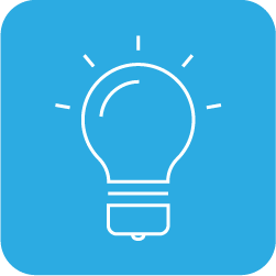 Light bulb icon.