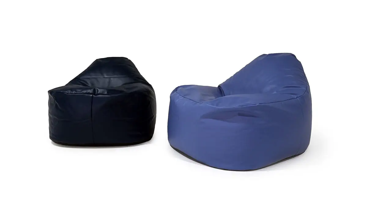 Two safety pods, one navy and one blue. The pods are displayed side by side, showcasing their different shades of blue.