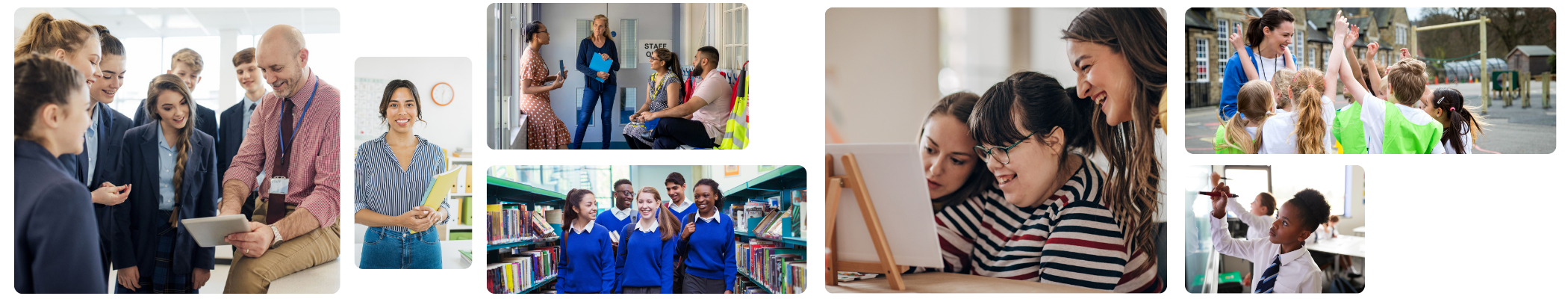 visuals of educators and students