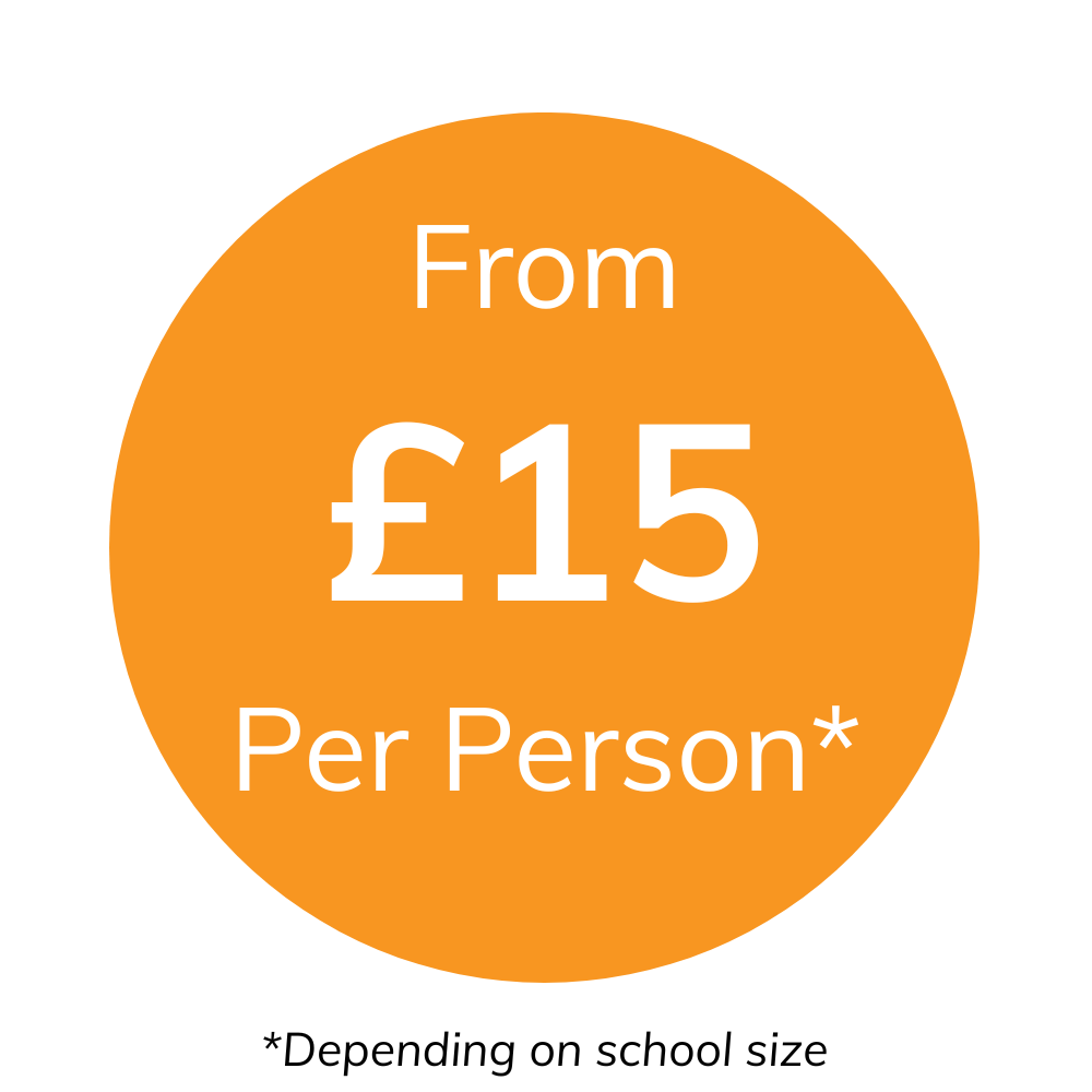 Sticker price in orange
