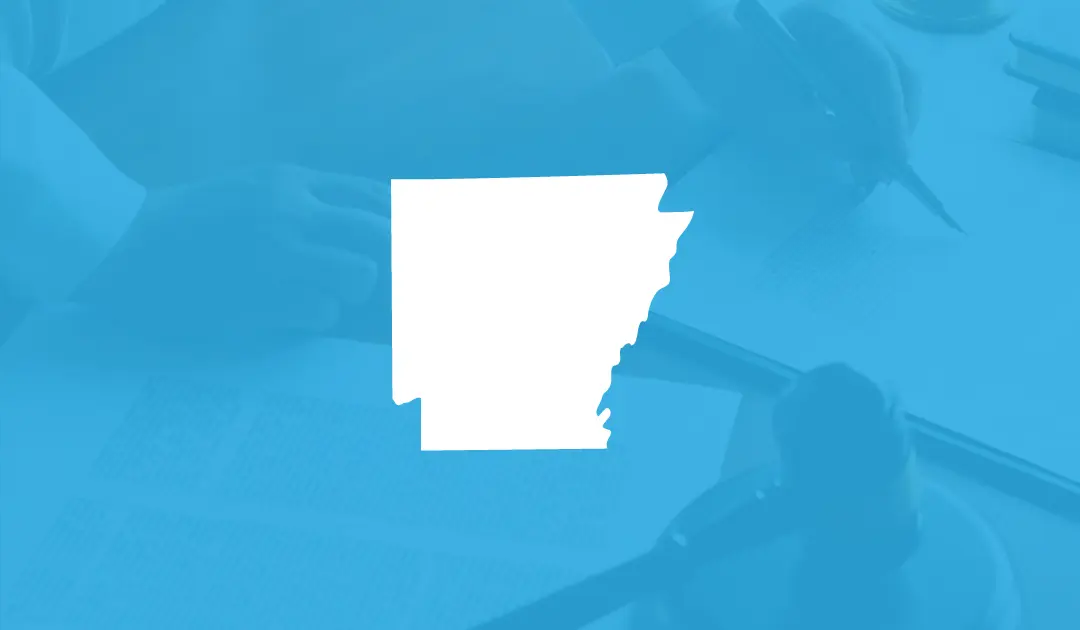 Arkansas state image cyan background