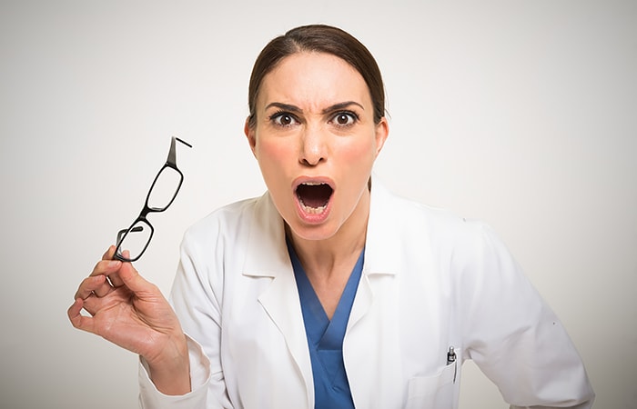 Suprised doctor